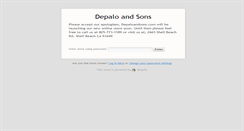 Desktop Screenshot of depaloandsons.com